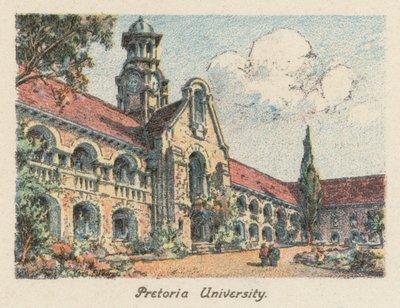 Dél-Afrika: Pretoria University (színes litho) alkotó: Charles Ernest Peers