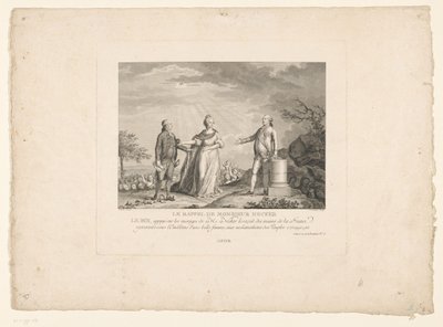 Jacques Necker hazatérése, 1788 Monsieur Necker visszahívása (cím a tárgyon) alkotó: Charles Etienne Gaucher