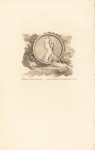 Marie Antoinette alkotó: Charles Etienne Gaucher after Jean Michel Moreau