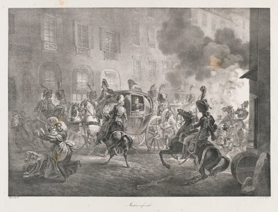 Pokolgép, 19. század eleje (litho) alkotó: Charles Etienne Pierre Motte