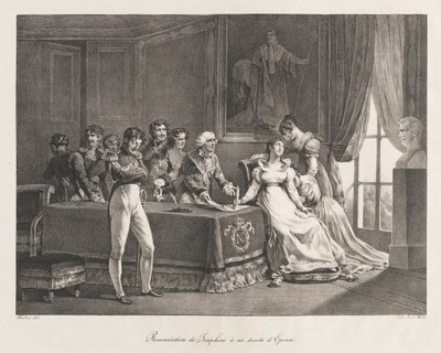 Josephine lemond a jogairól, korán 19. század (litho) alkotó: Charles Etienne Pierre Motte