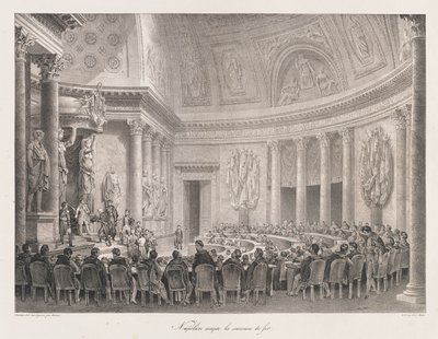 Napóleon Vaskereszt elfogadása, 19. eleje század alkotó: Charles Etienne Pierre Motte