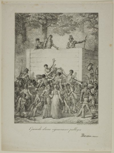 Nyilvános örvendezés alkotó: Charles Etienne Pierre Motte