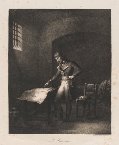 A fogoly, 19. század eleje (litho) alkotó: Charles Etienne Pierre Motte