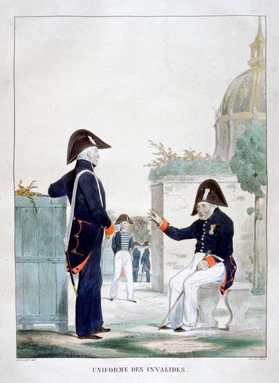 Invalidusok egyenruhája, Franciaország, 1823 alkotó: Charles Etienne Pierre Motte