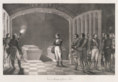 Korai látogatás Nagy Frigyes sírjához 19. század (litho) alkotó: Charles Etienne Pierre Motte
