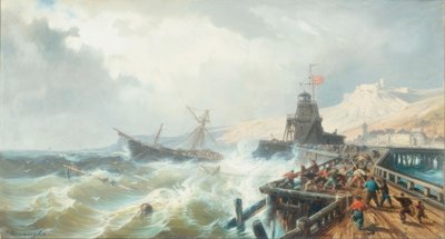 Egy bajba jutott hajó megmentése alkotó: Charles Euphrasie Kuwasseg