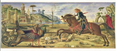 Carpaccio után – Szent György és a sárkány, 1885 alkotó: Charles Fairfax Murray