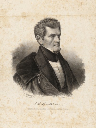 John C. Calhoun alkotó: Charles Fenderich
