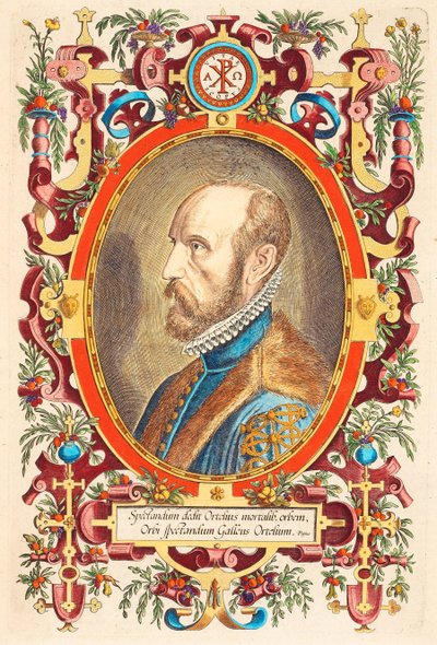 Abraham Ortelius portréja 1527-1598 Forrás: Theatre of the World, 1579 alkotó: Charles Fenderich