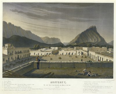 Monterey, Ahogy a Plaza főterén lévő ház tetejéről nézzük, [nyugatra] október alkotó: Charles Fendrich