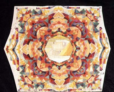 Kromatikus jelölés, 1903 körül (gouache papíron) alkotó: Charles Filiger