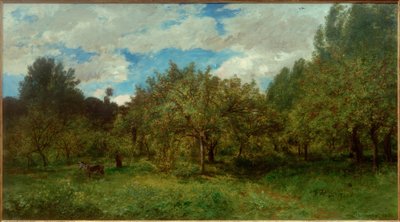 C.F.Daubigny, francia gyümölcsös szüretkor alkotó: Charles Francois Daubigny