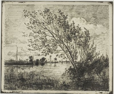 Égerfák csomója alkotó: Charles Francois Daubigny