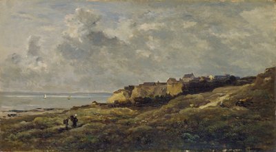 Tengerparti táj Normandiában (Villerville-sur-Mer) alkotó: Charles Francois Daubigny