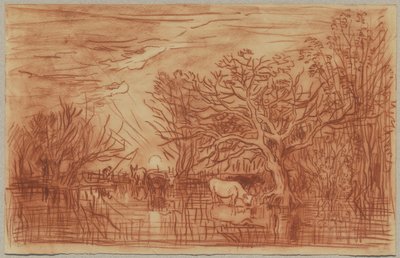 Tehenek az itatónál, 1863 körül alkotó: Charles Francois Daubigny