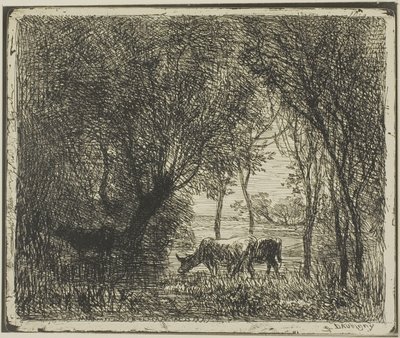 Tehenek egy erdőben alkotó: Charles Francois Daubigny