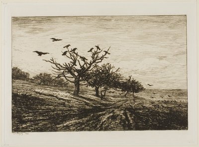 Varjak a fán alkotó: Charles Francois Daubigny