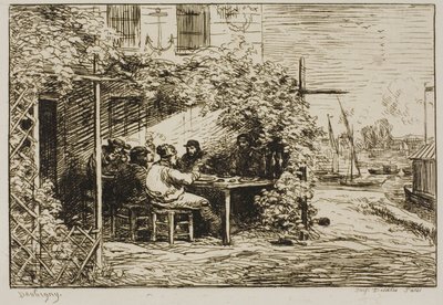 Indulás Reggeli Asnières-ben alkotó: Charles Francois Daubigny