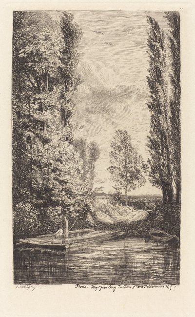 Komp (Le Bac) alkotó: Charles Francois Daubigny