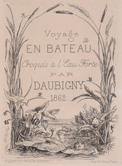 Frontispiece, Utazás hajóval, 1862. alkotó: Charles Francois Daubigny