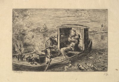 Étkezés, 1861. alkotó: Charles Francois Daubigny