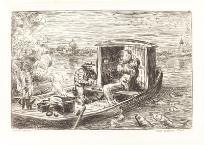 Going Down Stream (Avallant) alkotó: Charles Francois Daubigny