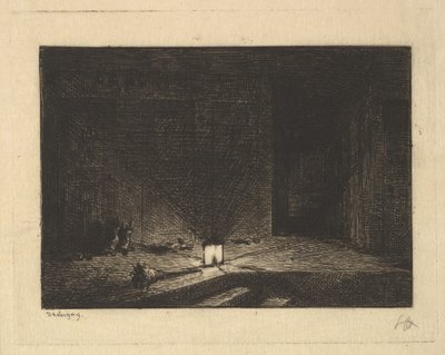 Egy fogadó belseje, 1861-62. alkotó: Charles Francois Daubigny