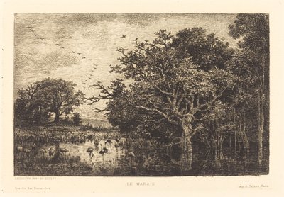Mocsár alkotó: Charles Francois Daubigny