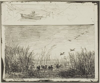 Marsh kacsákkal alkotó: Charles Francois Daubigny