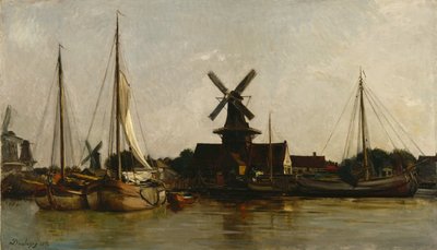 Malmok Dordrechtben, 1872 alkotó: Charles Francois Daubigny