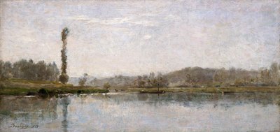 „Morning on the Oise, Auvers”, 1837-1878 alkotó: Charles Francois Daubigny