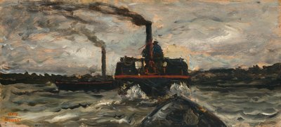Folyóhajó, c. 1860. alkotó: Charles Francois Daubigny