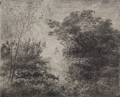 Szarvasok alkotó: Charles Francois Daubigny