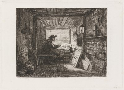 Stúdió a hajón (Le Bateau-atelier) alkotó: Charles Francois Daubigny