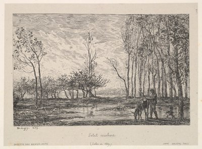 Naplemente, 1859. alkotó: Charles Francois Daubigny