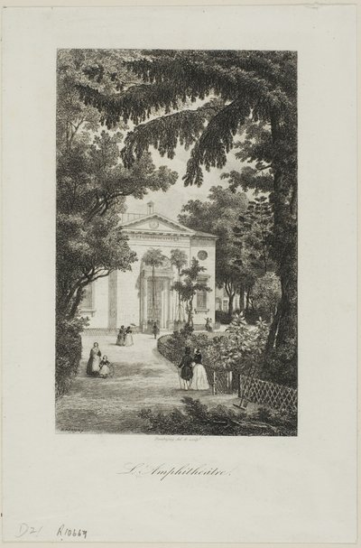 A Jardin des Plantes amfiteátruma alkotó: Charles Francois Daubigny