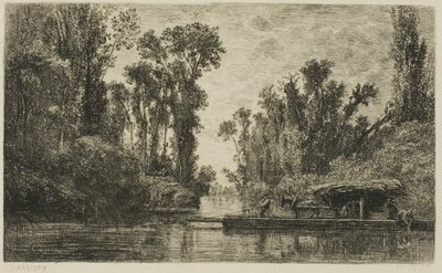 A Bezons komp alkotó: Charles Francois Daubigny