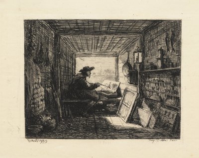 A hajóstúdió alkotó: Charles Francois Daubigny