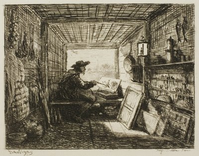 The Boat Studio, a The Boat Trip-ből alkotó: Charles Francois Daubigny