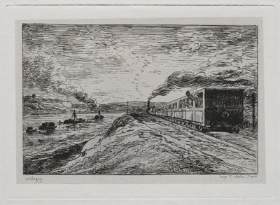 A hajókirándulás: az indulás (a visszatérés) alkotó: Charles Francois Daubigny