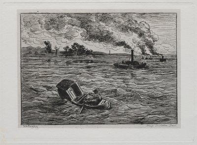 The Boat Trip: The Steamboats vagy Vigyázz a gőzösökre alkotó: Charles Francois Daubigny