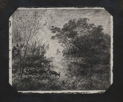 A szarvas, 1862. alkotó: Charles Francois Daubigny