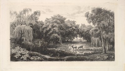 A Szarvastó, 1837-78. alkotó: Charles Francois Daubigny