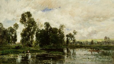 A tó széle alkotó: Charles Francois Daubigny