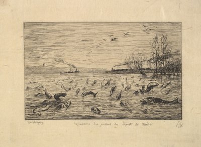A halak örülnek a kabinfiú távozásának, 1861. alkotó: Charles Francois Daubigny