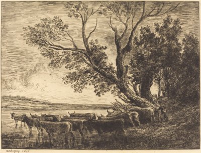 A Ford (Le Gue) alkotó: Charles Francois Daubigny