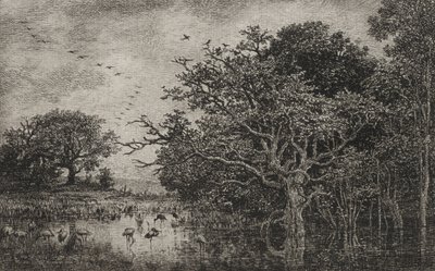 A mocsár gólyákkal alkotó: Charles Francois Daubigny