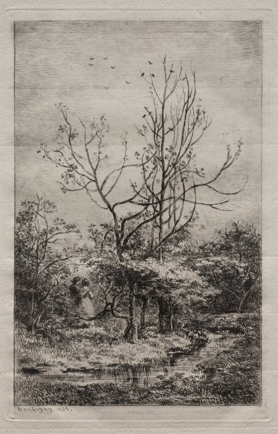 A gyümölcsöskert, 1868. alkotó: Charles Francois Daubigny