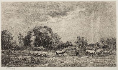 A felkelő hold alkotó: Charles Francois Daubigny